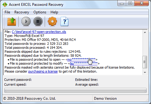 Accent Office Password Recovery 9.0 Crackl