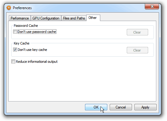 Other Configuration Dialog