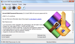 RAR Password Recovery: Passwortwiederherstellung durch GPU-Rechnungen für RAR/WinRAR 3.x-5.x